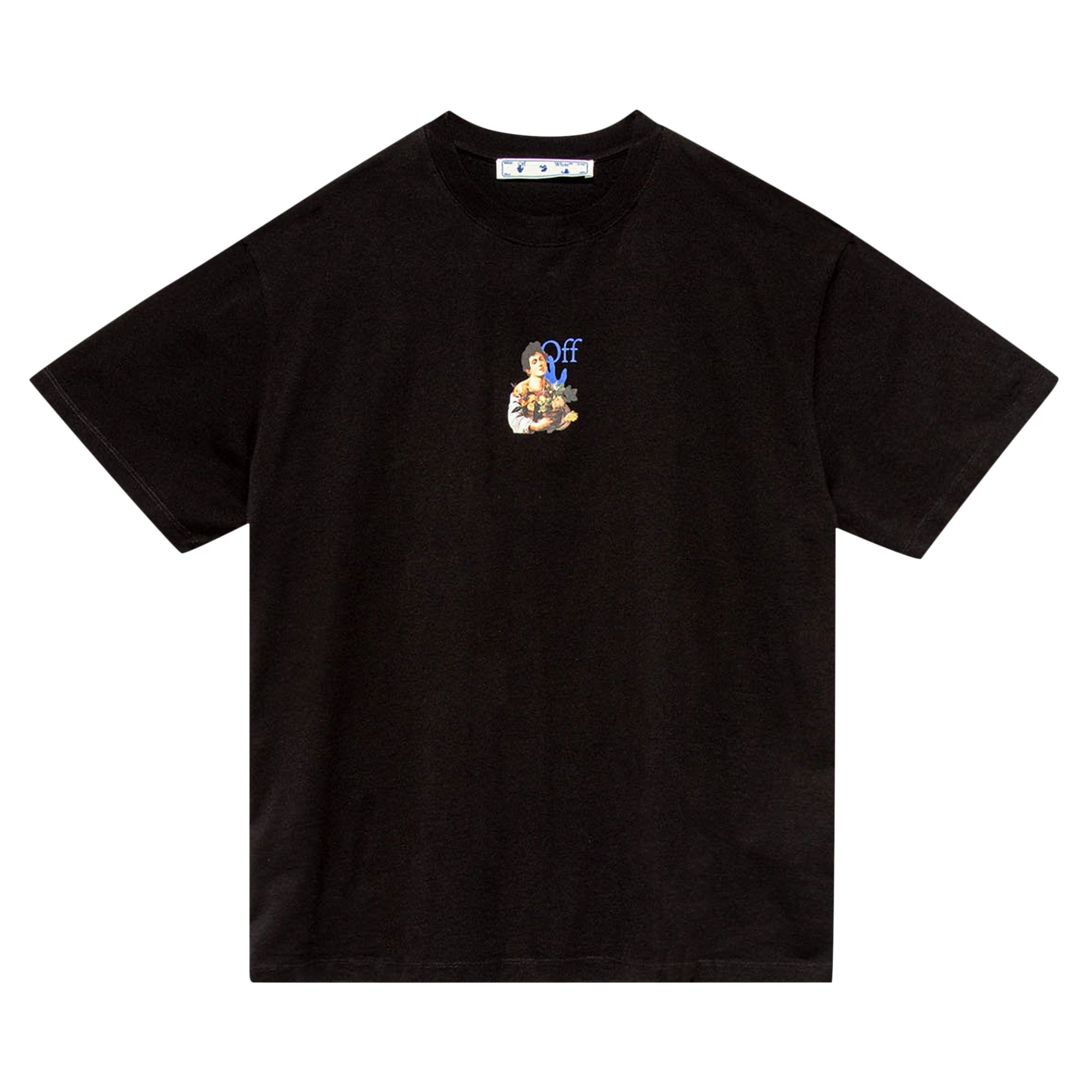 Off-White Caravaggio Boy Mark Over T-Shirt 'Black Light' | Men's Size L