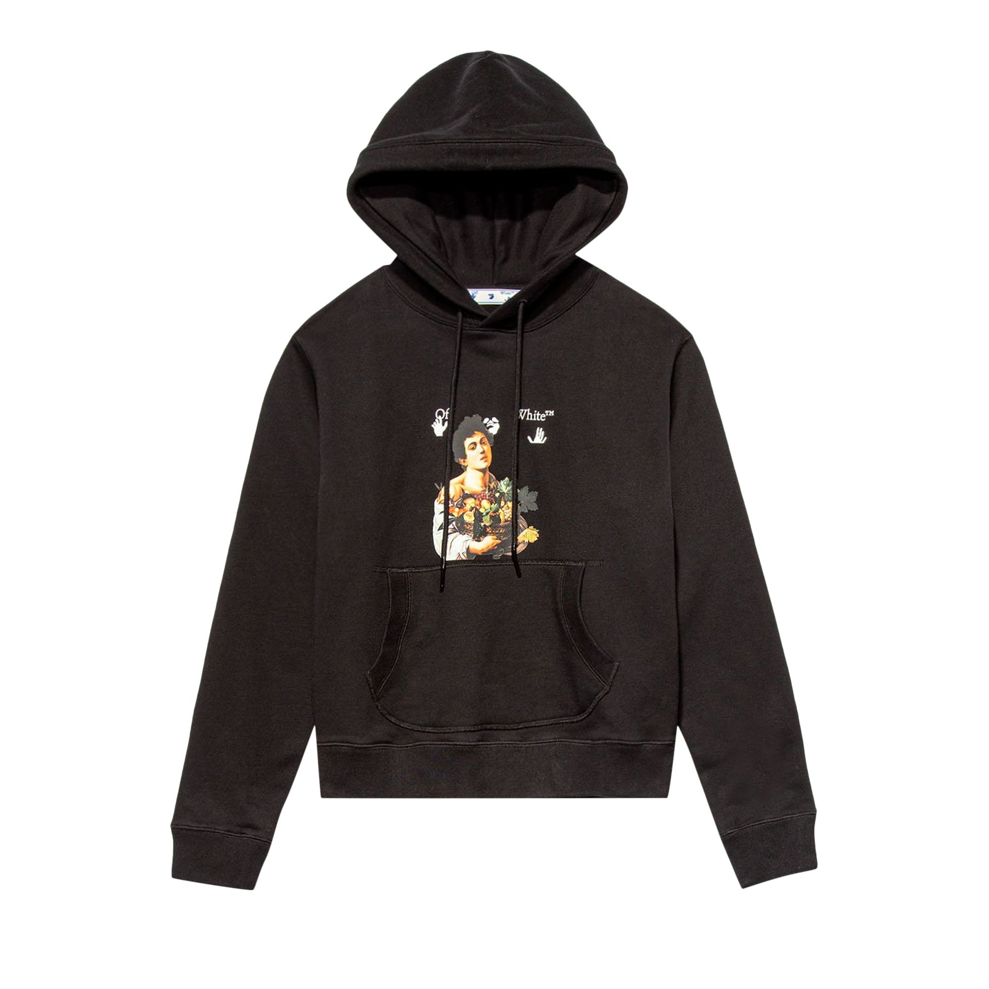 Off-White Caravaggio Boy Slim Fit Hoodie 'Black/White' | Men's Size S