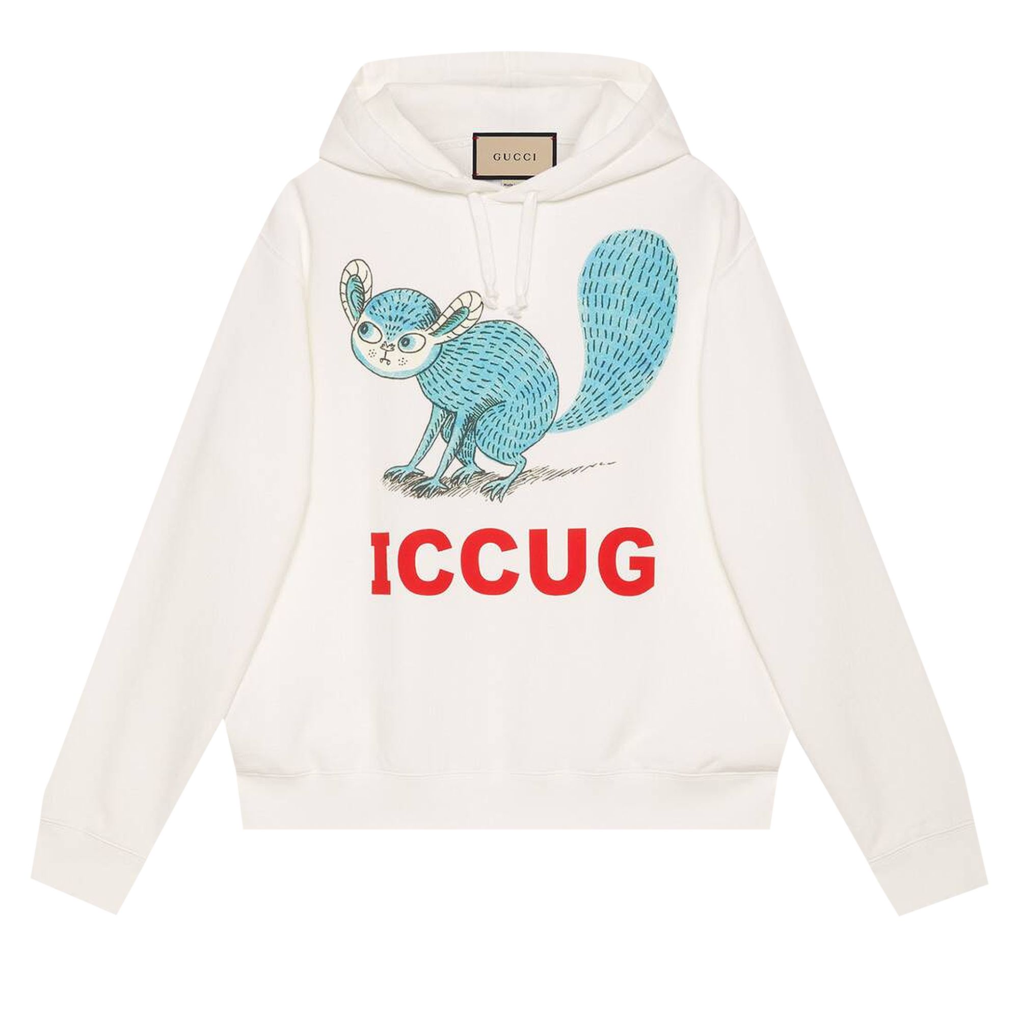 Gucci Sweatshirt With Iccug Animal Print By Freya Hartas 'Sunlight' | Yellow | Men's Size S
