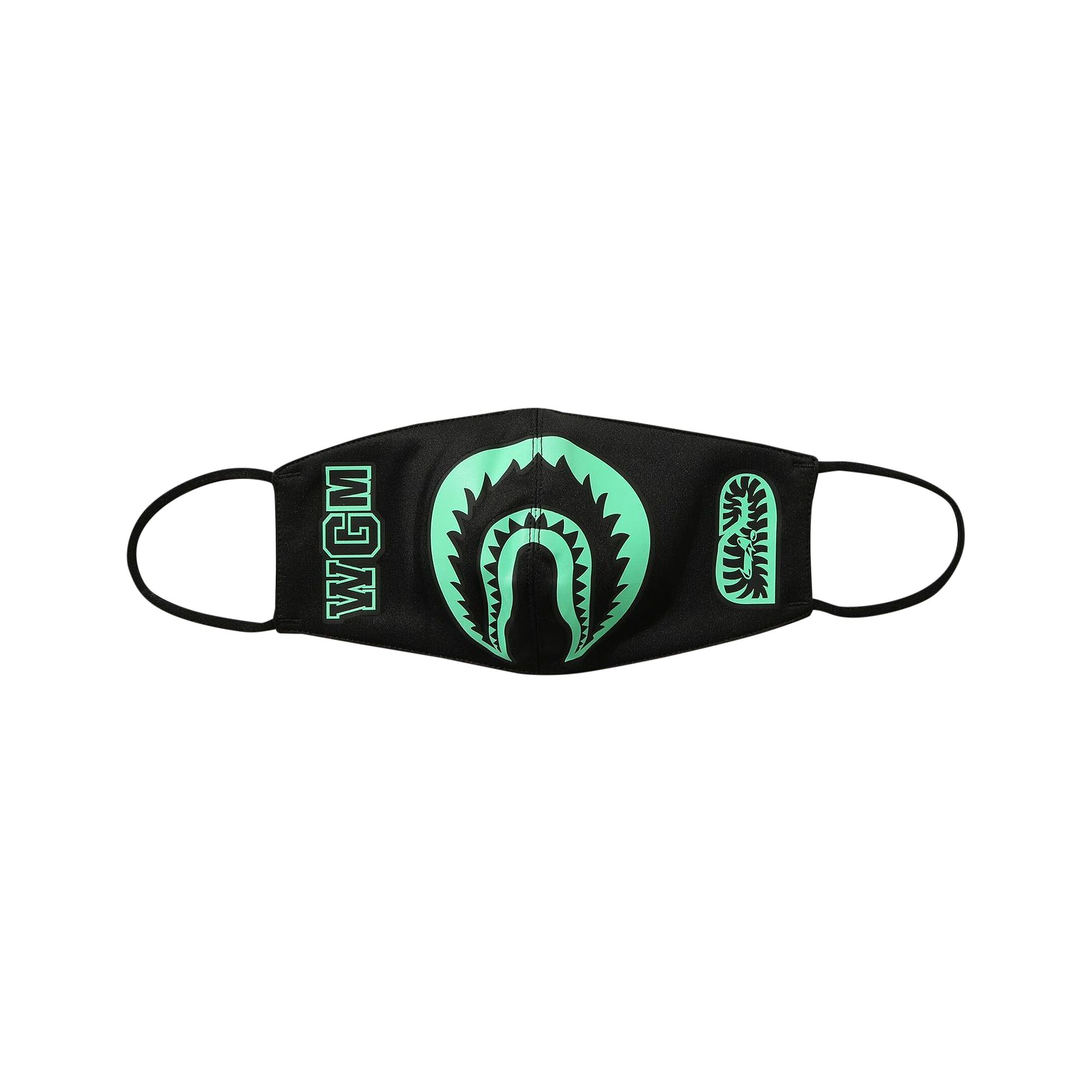 BAPE Glow In The Dark Shark Mask 'Black' | Men's Size Onesize