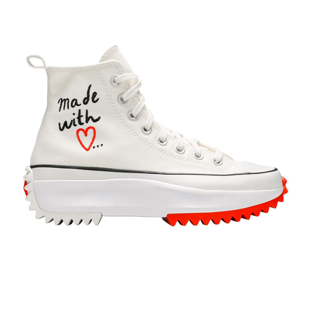 Converse Wmns Run Star Hike High 'Made With Love - White' | Women's Size 8.5