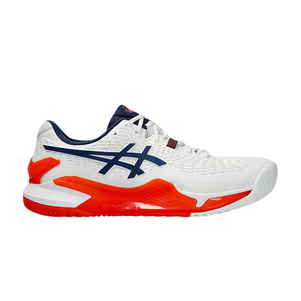 ASICS Gel Resolution 9 Wide 'White Blue Expanse Koi' | Men's Size 8.5 - 1041A376-102