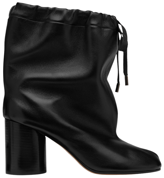 Maison Margiela Wmns Tabi Drawstring Ankle Boot Black