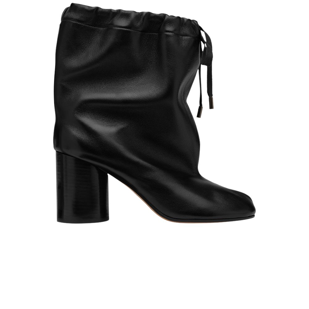Pre-owned Maison Margiela Wmns Tabi Drawstring Ankle Boot 'black' | Women's Size 39