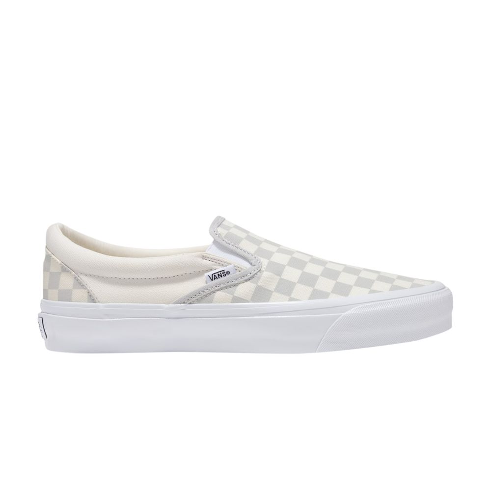 Pre-owned Vans Premium Slip-on 98 'checkerboard - Lunar Rock Grey' | Cream | Men's Size 6