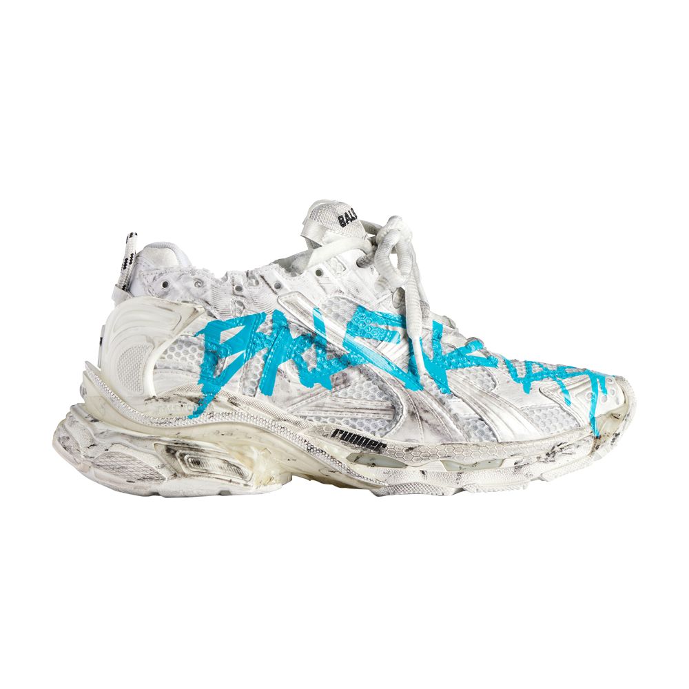 Balenciaga Wmns Runner Sneaker 'Graffiti - White Blue' | Women's Size 40