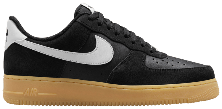 Nike air force 1 black gum sole womens outlet