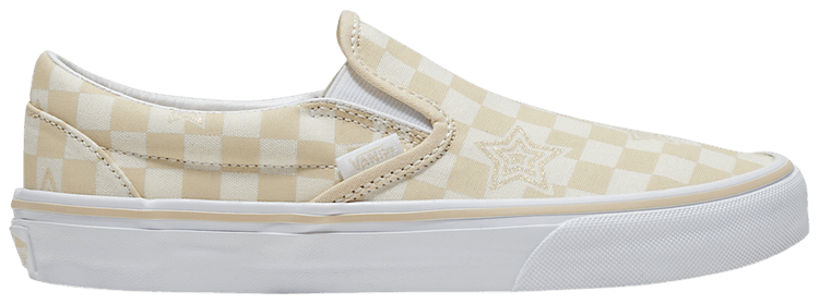 Vans Classic Slip On Checkerboard   Tan Stars