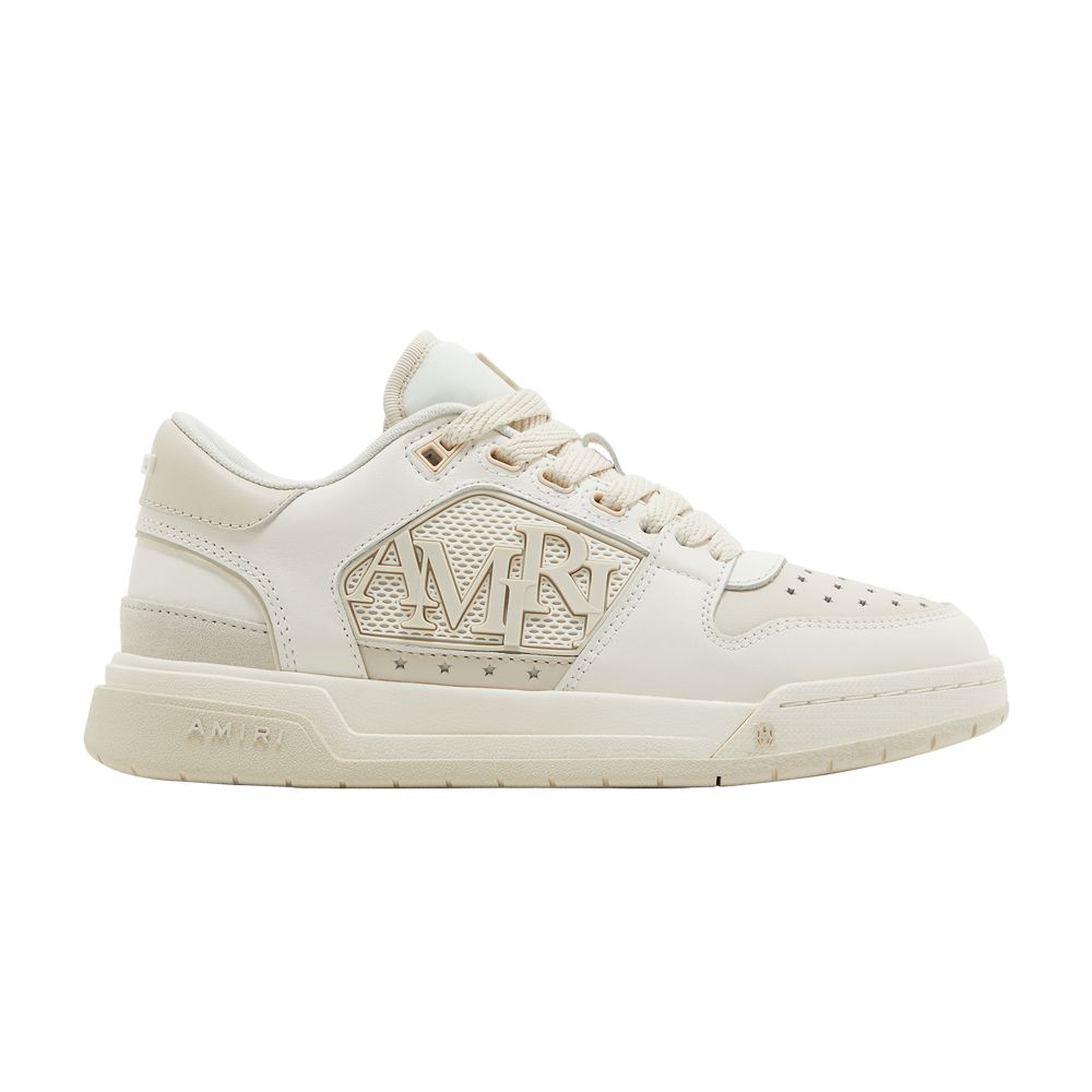 Pre-owned Amiri Wmns Classic Low 'white Alabaster' | Cream | Women's Size 38