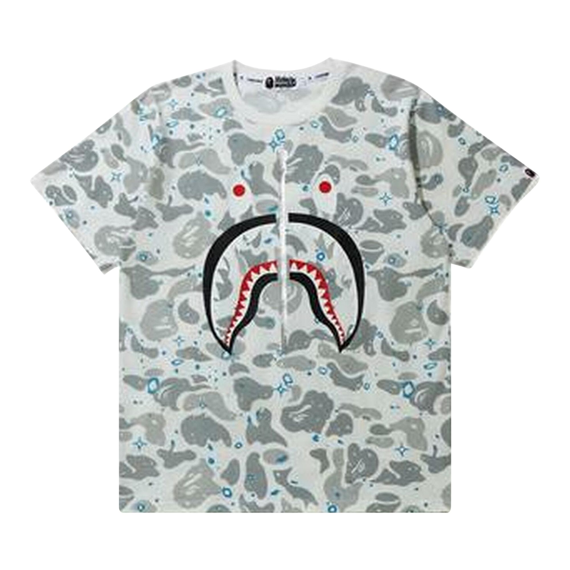 BAPE Space Camo Shark Tee 'White' | Men's Size L