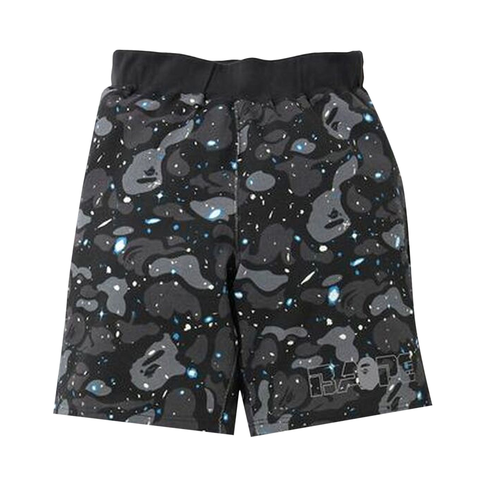 BAPE Space Camo Sweat Wide Shorts 'Black' | Men's Size L