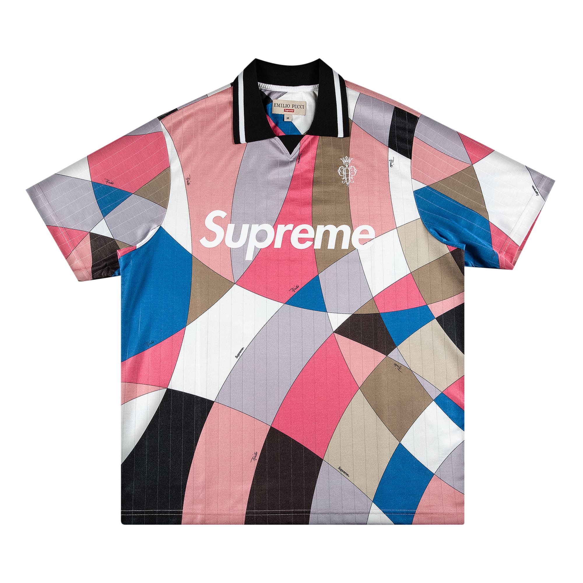 Supreme x Emilio Pucci Soccer Jersey 'Dusty Pink' | Multi-Color | Men's Size M