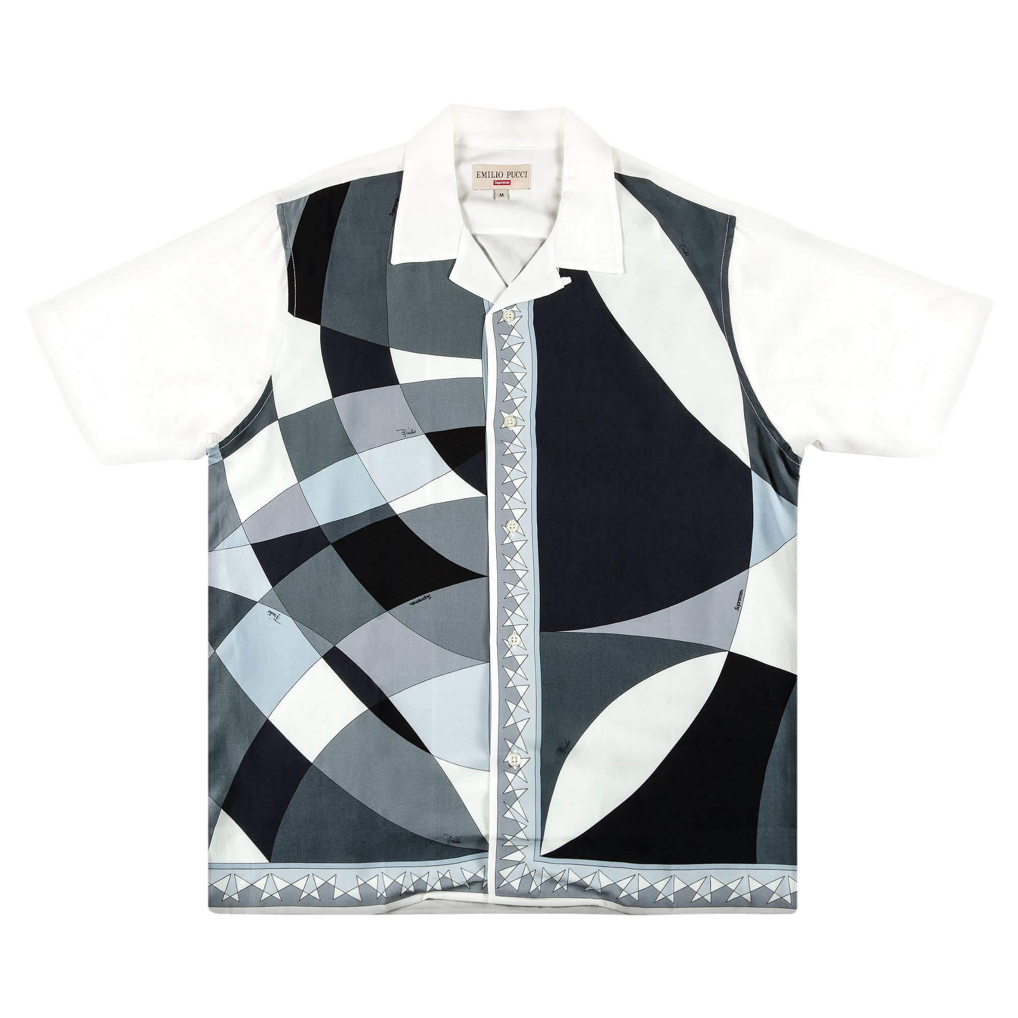 Supreme x Emilio Pucci Short-Sleeve Shirt 'Black' | Men's Size M