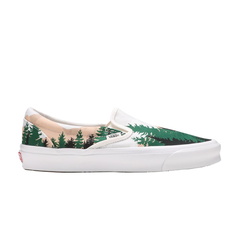 Vans Kith x Vault OG Classic Slip-On LX 'Treescape' | Green | Men's Size 5.5