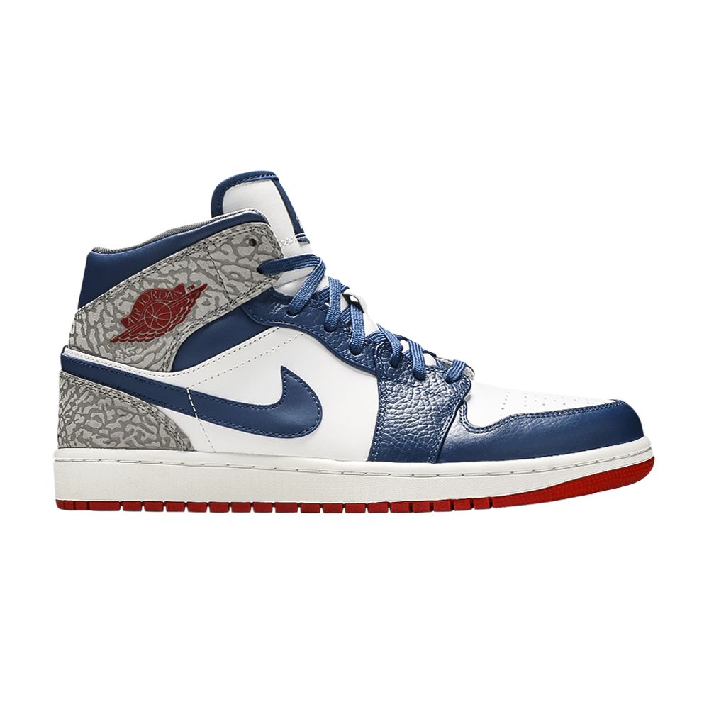 Air Jordan 1 Mid 'True Blue' | White | Men's Size 8