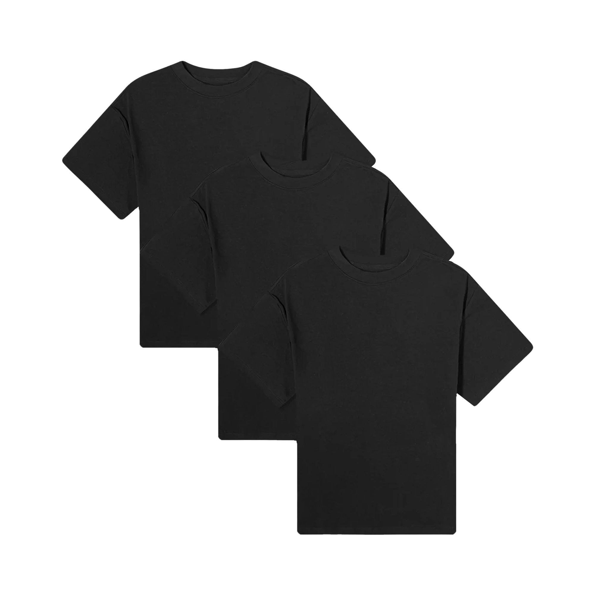 Fear of God Essentials Three Pack of Short-Sleeve T-Shirt 'Black' | Men's Size S