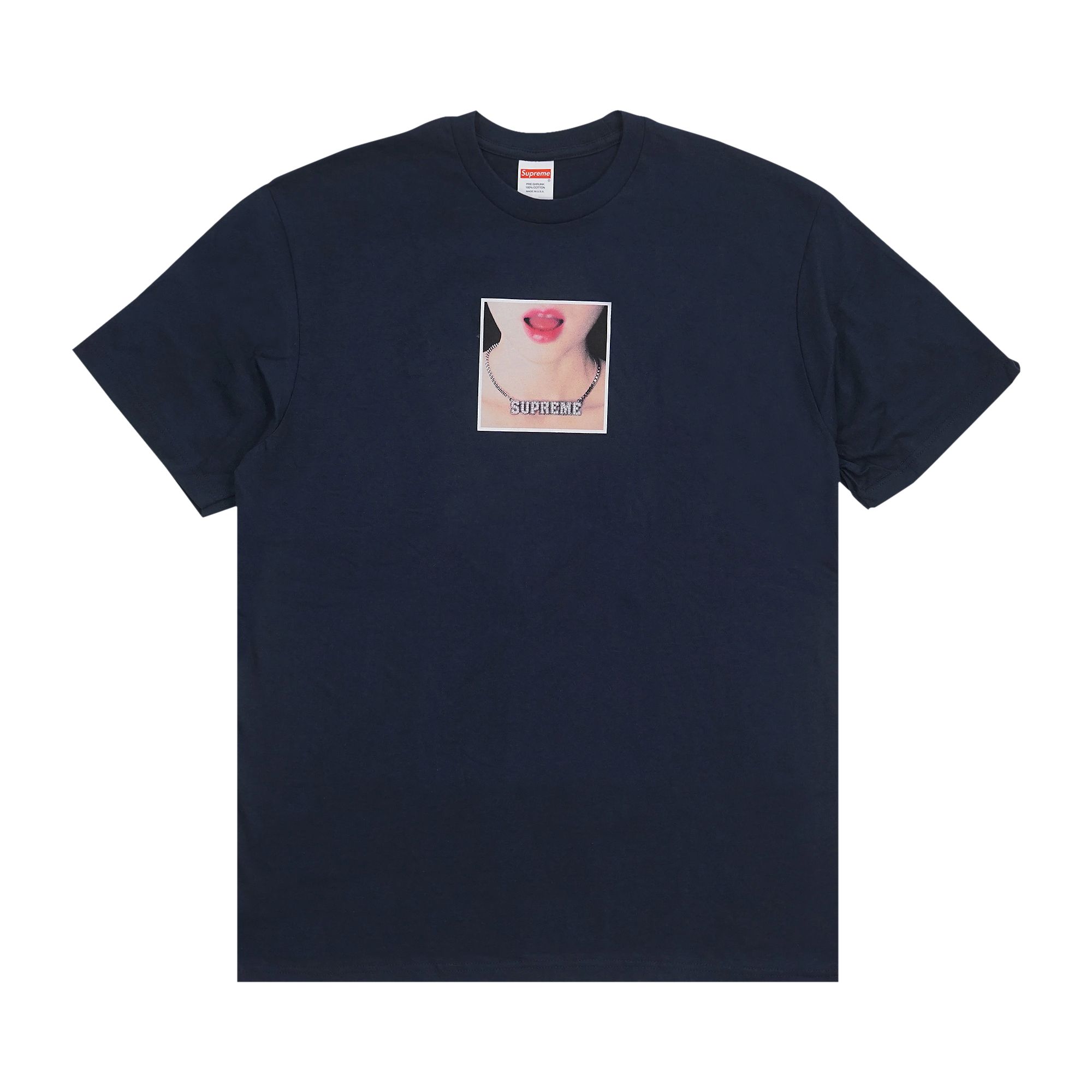 Supreme Necklace Tee 'Black' | Men's Size M