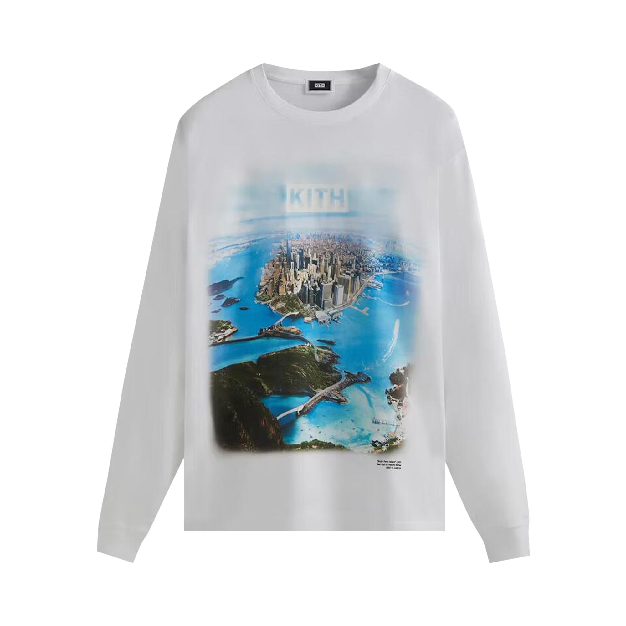 Pre-owned Kith South Ferry Long-sleeve T-shirt 'white' | Men's Size S