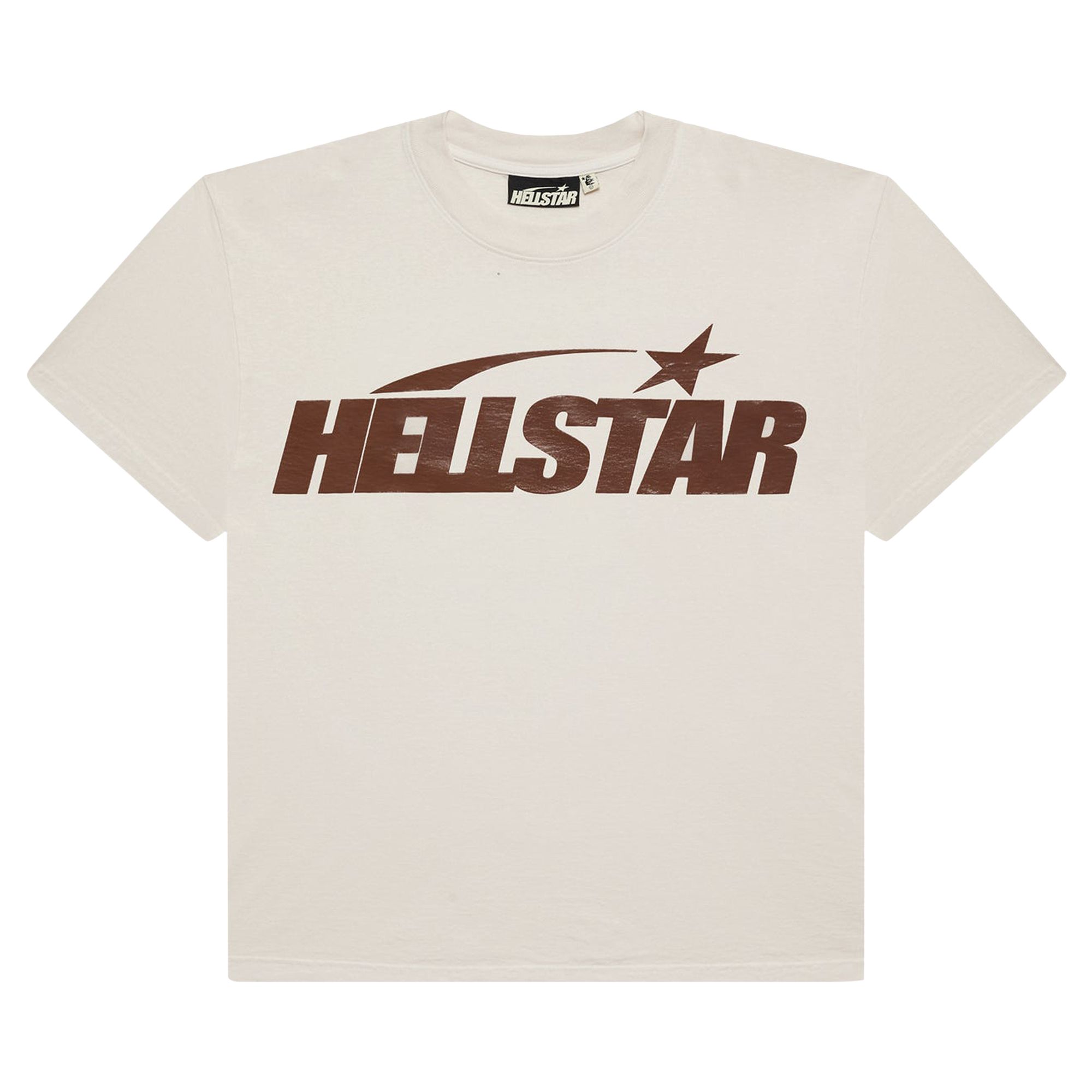 Hellstar Classic T-Shirt (Gel Print) 'White/Brown' | Men's Size M