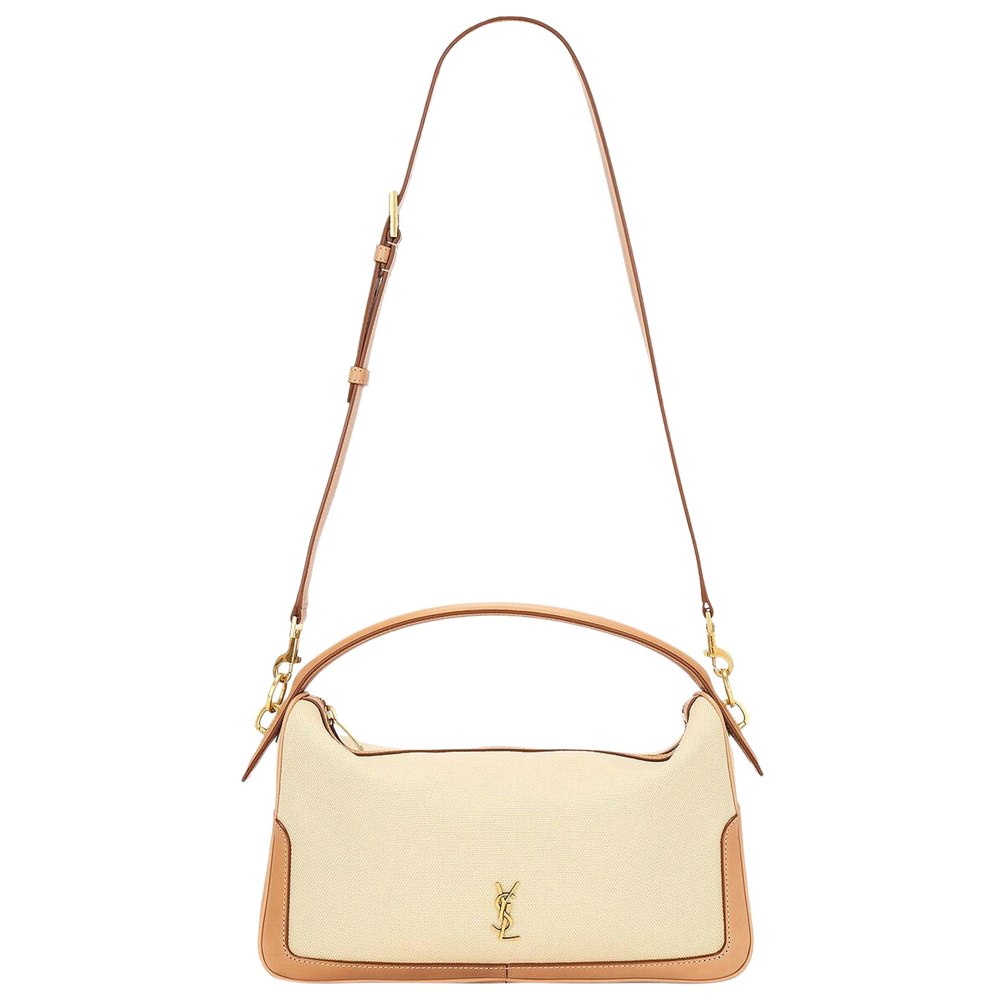 Saint Laurent Camera Supple Bag 'White/Vintage Brown' | Women's Size Onesize