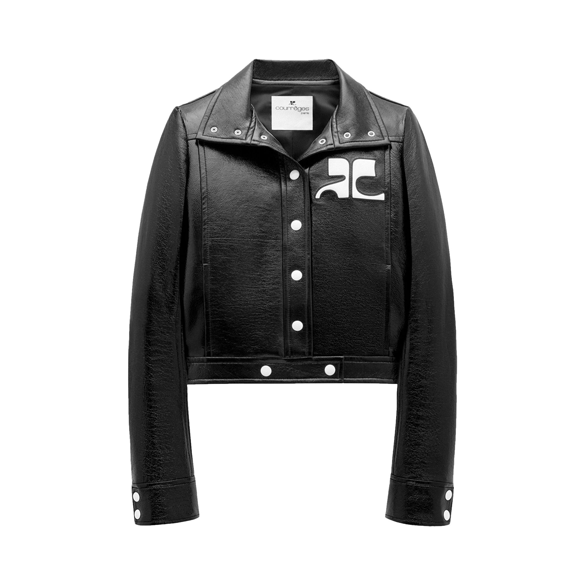 Courrèges Reedition Vinyl Jacket 'Black' | Women's Size 36