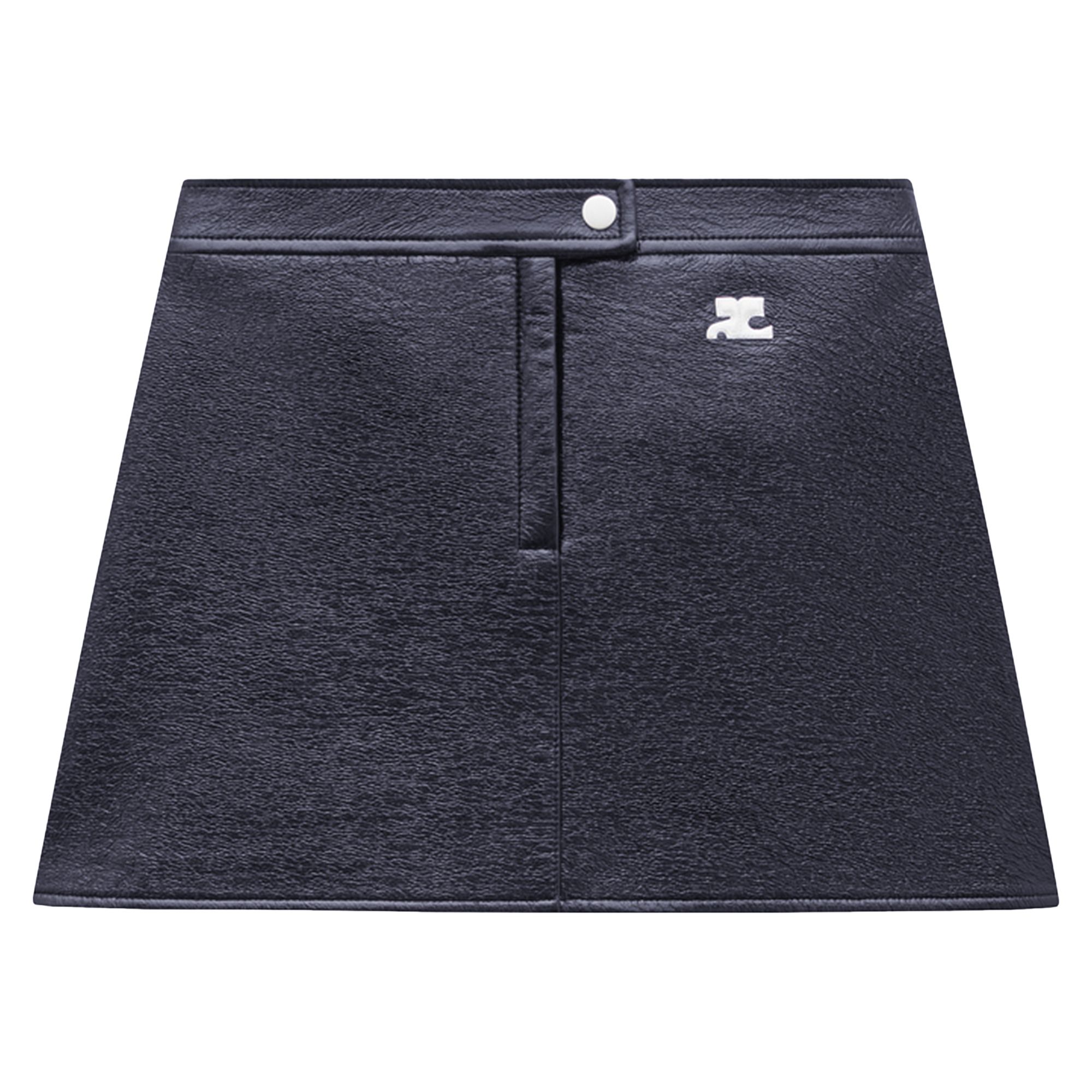 Courrèges Reedition Vinyl Mini Skirt 'Blue' | Women's Size 34