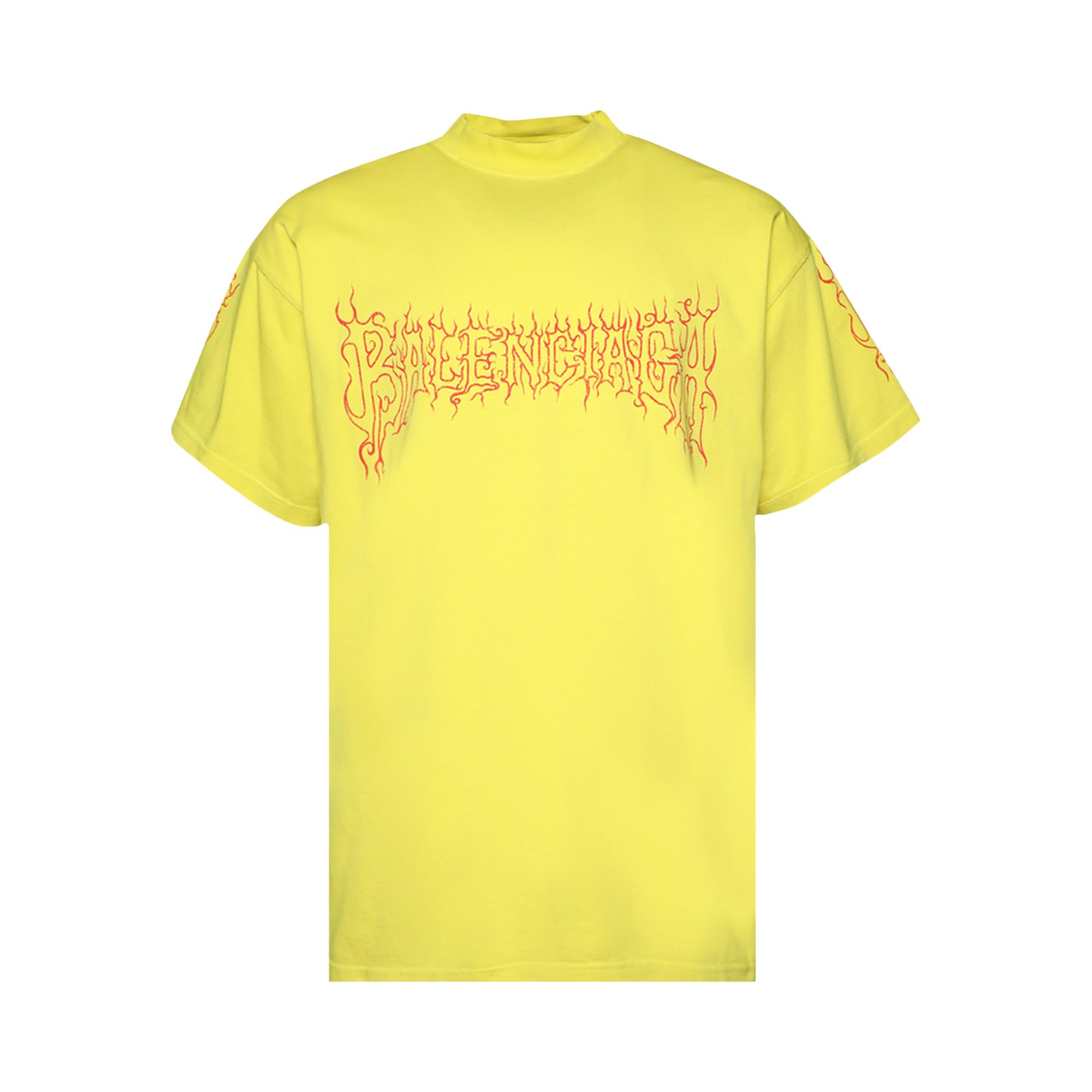 Balenciaga Oversized T-Shirt 'Yellow/Red' | Men's Size 38