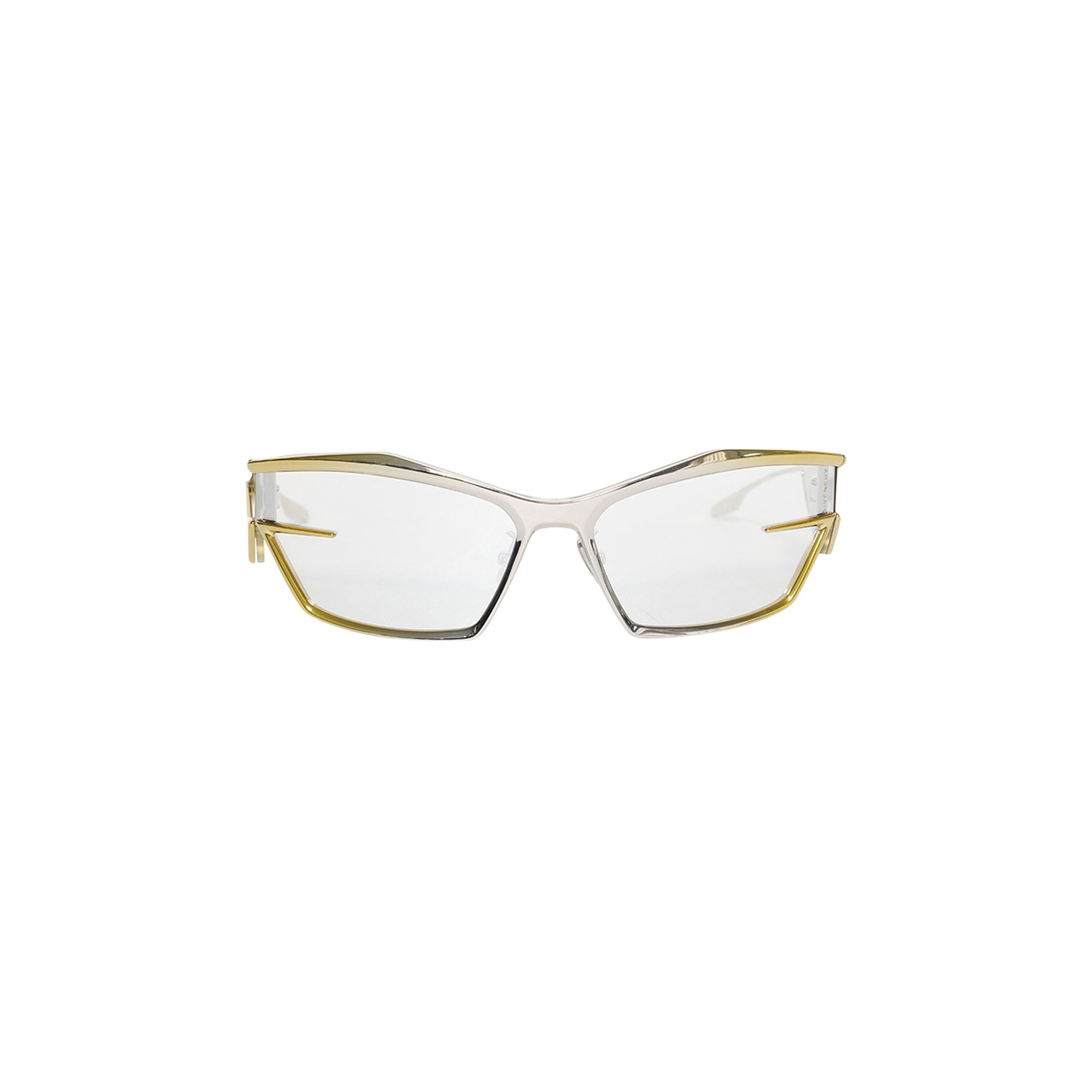 Pre-owned Givenchy Cut Sunglasses 'shiny Yellow/smoke Mirror'