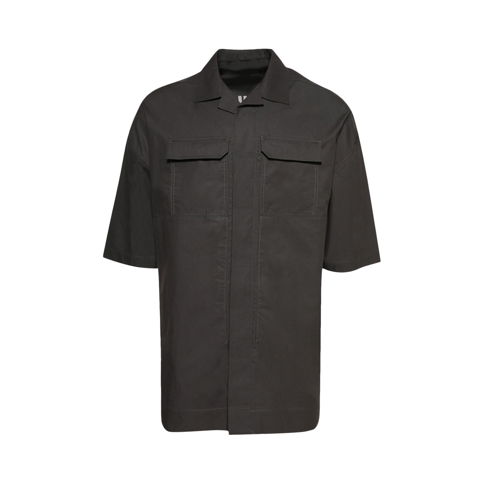 Pre-owned Rick Owens Magnum Tommy Shirt 'dark Dust' | Black | Men's Size 52