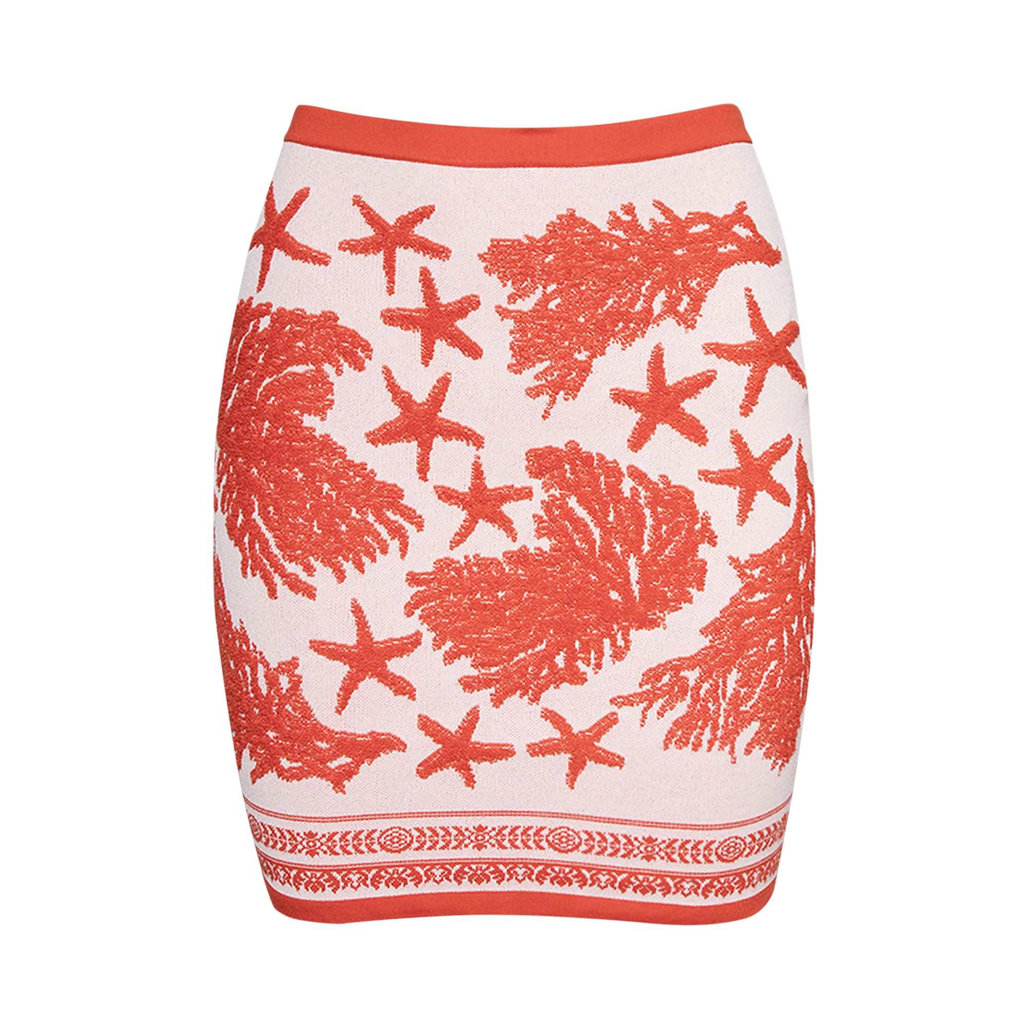 Pre-owned Versace Sea Knit Mini Skirt 'dusty Rose' | Multi-color | Women's Size 38