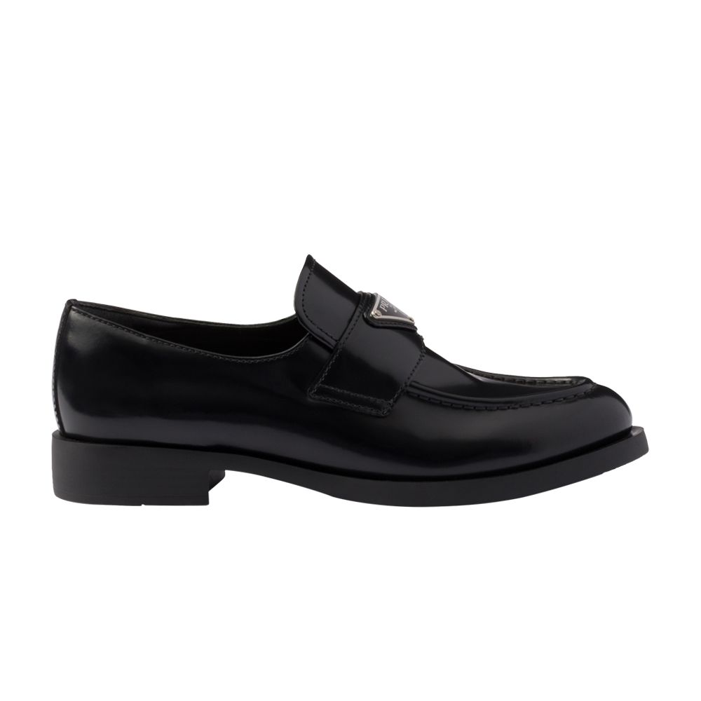 Pre-owned Prada Wmns Brushed Leather Loafer 'black' | Women's Size 38.5