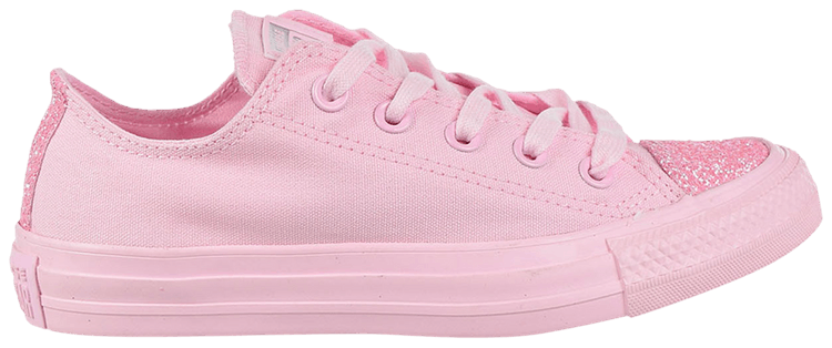 White converse with glitter toe best sale