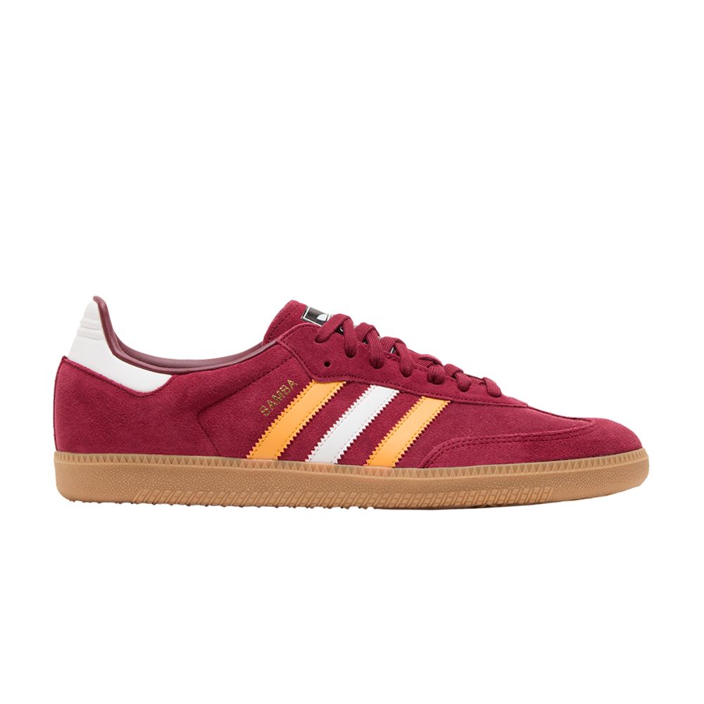 adidas Samba OG 'Collegiate Burgundy Yellow' | Red | Men's Size 11