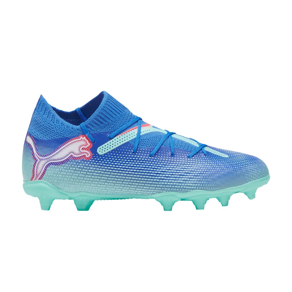 Pre-owned Puma Future Pro 7 Fg Ag Big Kid 'formula Pack' | Blue | Kid's Size 3