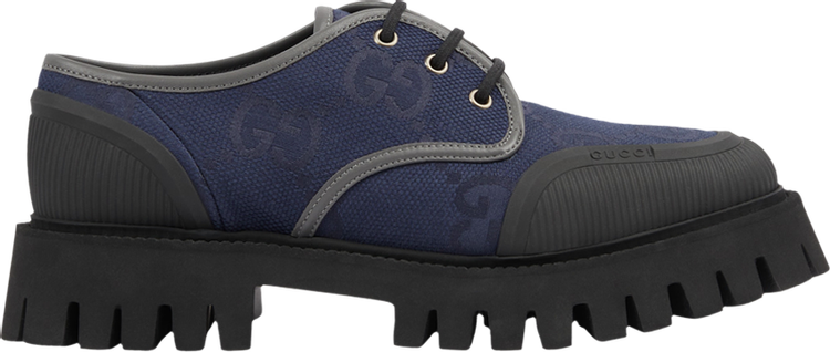 Gucci GG Lace Up Navy