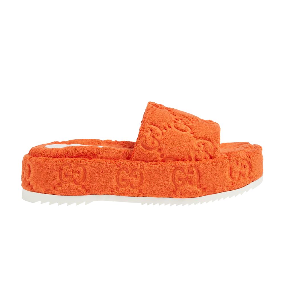 Pre-owned Gucci Wmns Gg Platform Sandal 'orange' | Women's Size 2