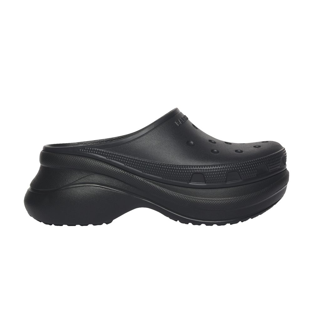 Pre-owned Balenciaga Crocs X Wmns Pool Slide Sandal 'black' | Women's Size 39