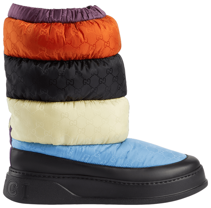 Buy Gucci Padded Snow Boot Black Multi Color 724046 FABHX 4946 GOAT CA