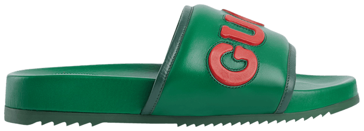 Gucci Jumbo Logo Slide Green Red