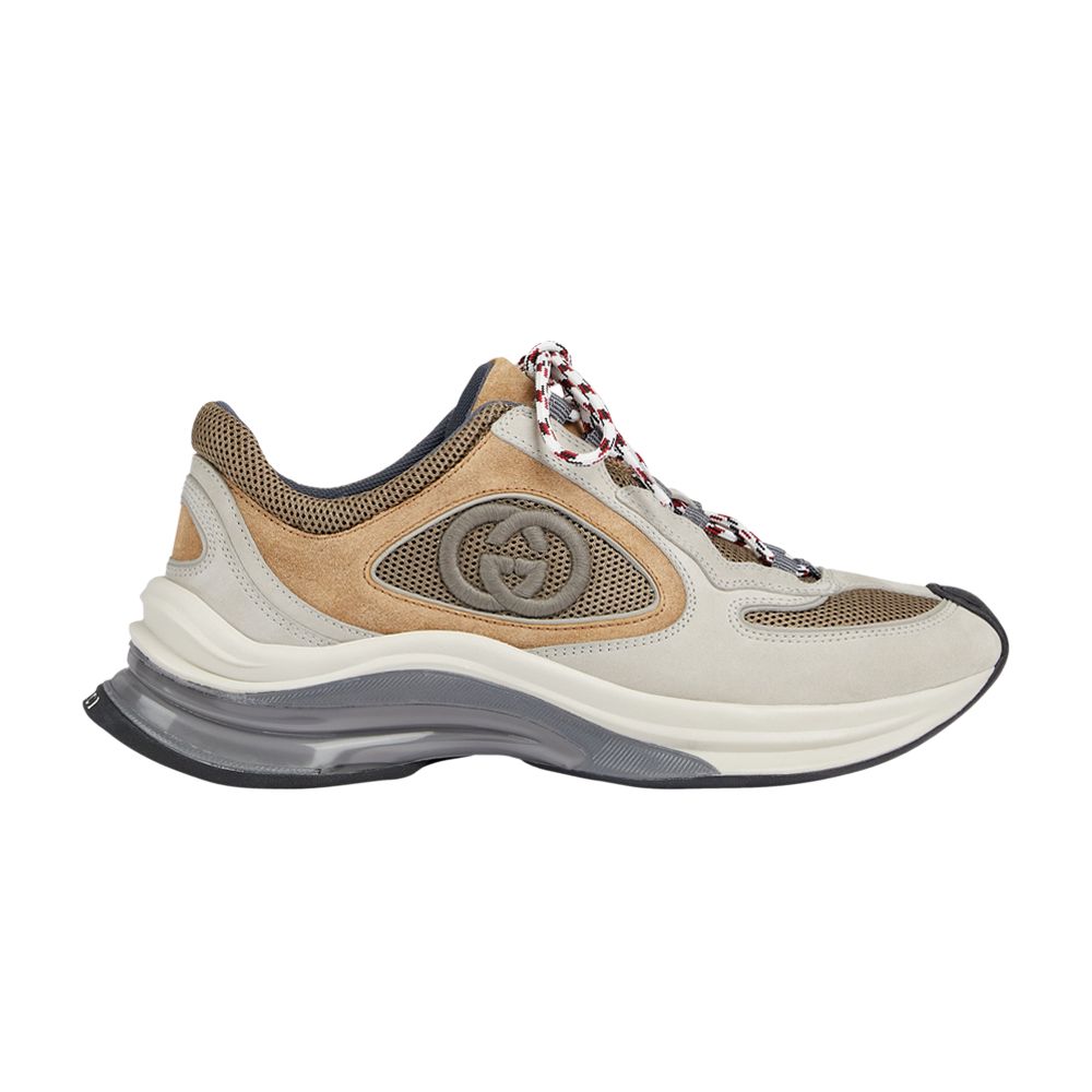 Pre-owned Gucci Wmns Run Sneaker 'beige Tan Suede'