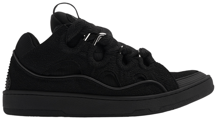 Lanvin Curb Sneakers Black Glitter Spray