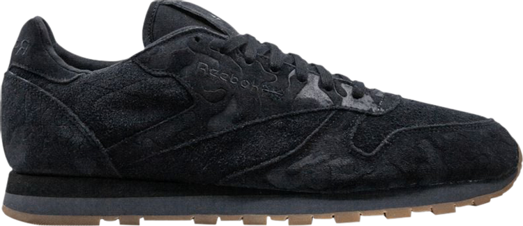 Classic Leather Embossed Camo   Black