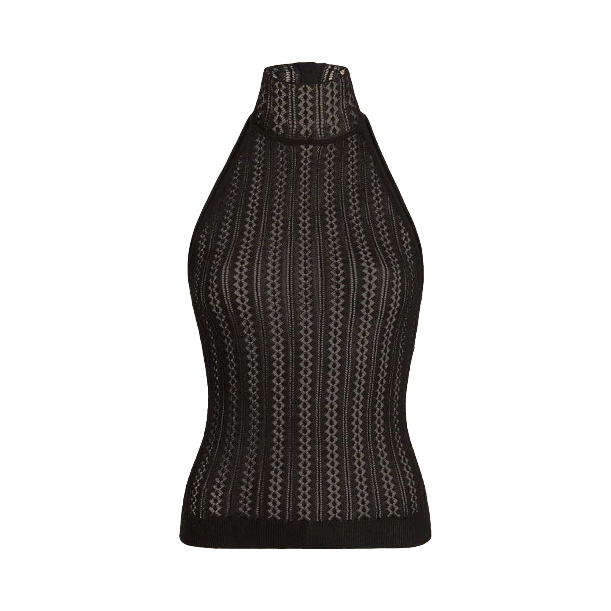 Pre-owned Khaite Benedetta Top 'black'