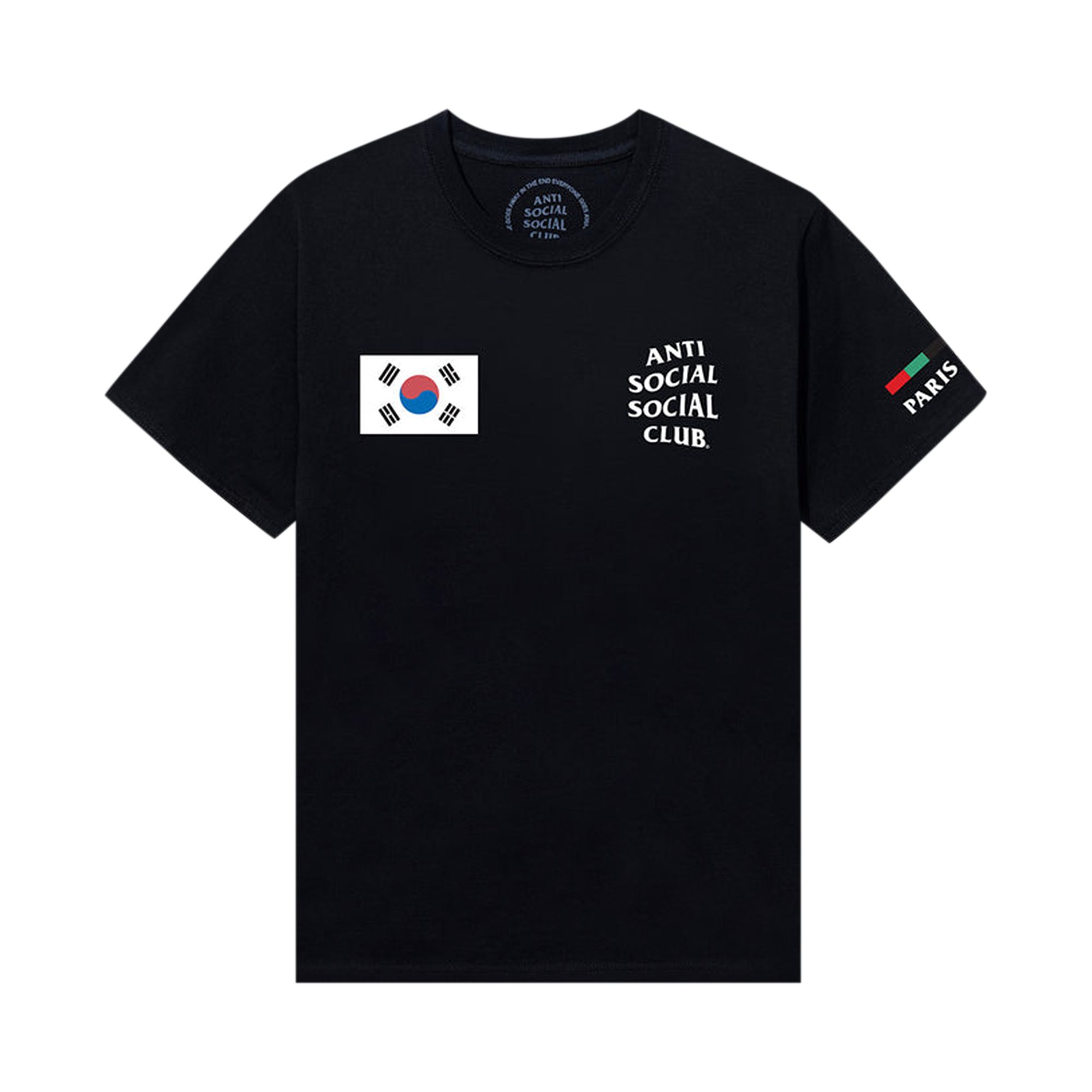 Pre-owned Anti Social Social Club South Korea Tee 'black' | Men's Size Xxl