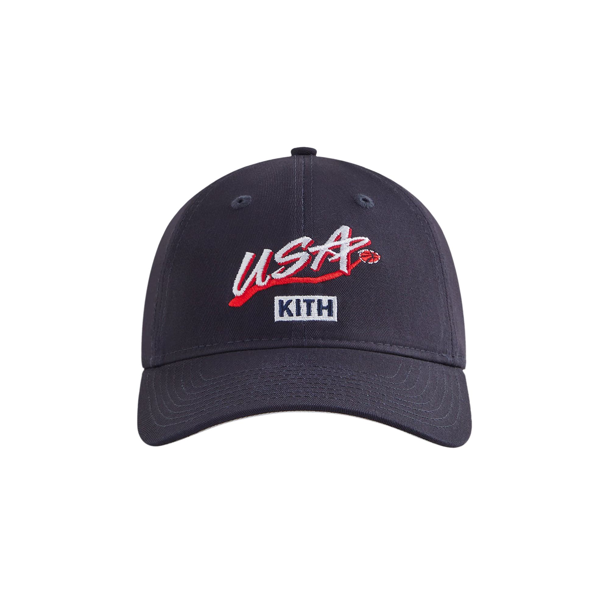Pre-owned Kith X New Era For Usa Basketball Aaron Cap 'nocturnal' | Blue | Men's Size Onesize