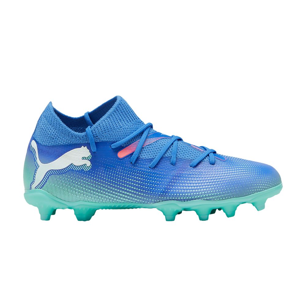 Pre-owned Puma Future Match 7 Fg Ag Big Kid 'formula Pack' | Blue | Kid's Size 6