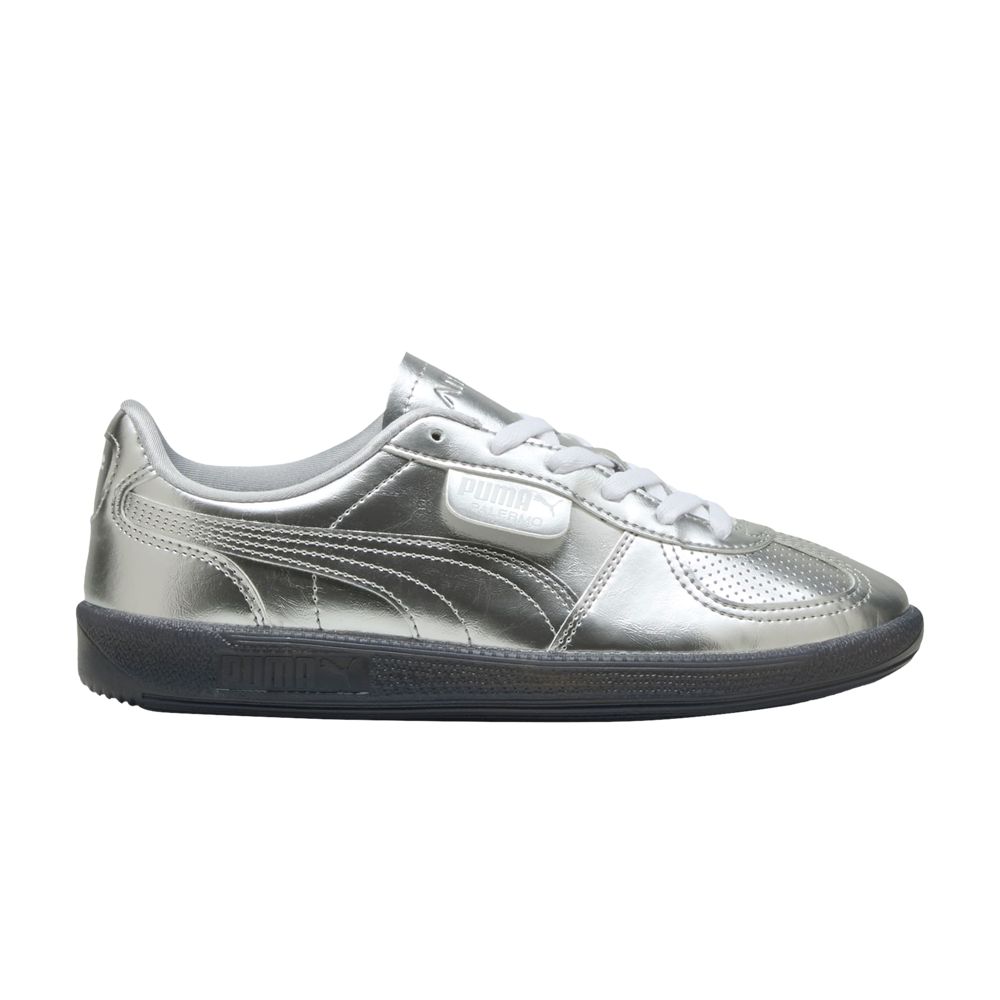 Pre-owned Puma Wmns Palermo 'astro Escape' In Silver
