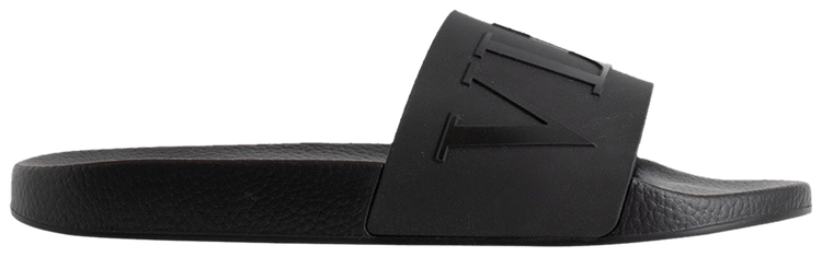 Valentino VLTN Rubber Slider Triple Black