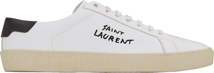 Saint Laurent Wmns Court Classic SL06 Low Optic White Black 2023