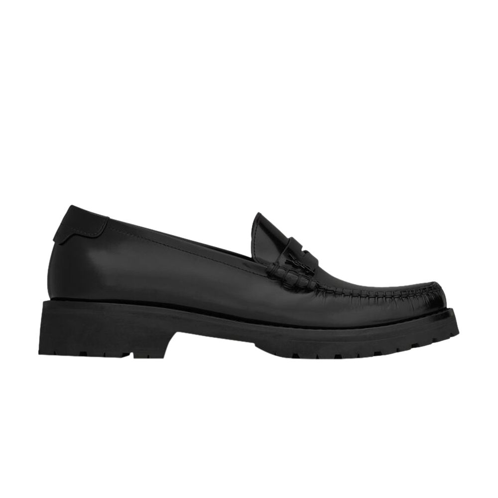 Pre-owned Saint Laurent Wmns Le Loafer Chunky Penny Slippers 'black' | Women's Size 40.5
